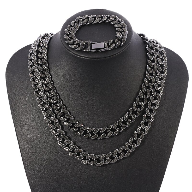 Black Iced Necklaces