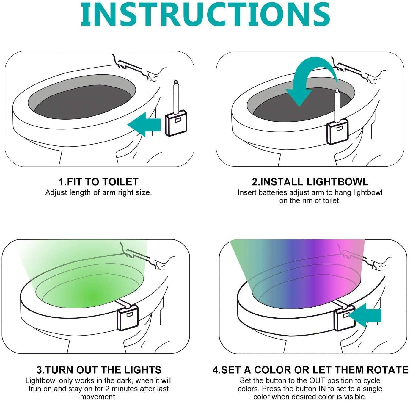 LED Toilet Bowl