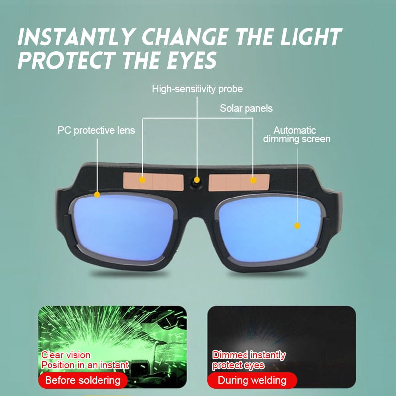 Welders Auto-Darkening Anti-Glare Goggles